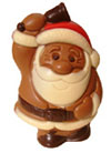 Chocolate Santa with bell